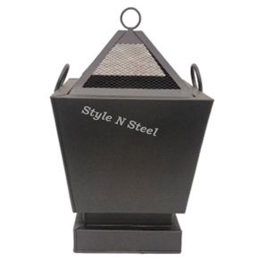 Brasero autoportant avec peinture résistante à la chaleur, pour charbon/bois, extérieur et barbecue - Product Image 1