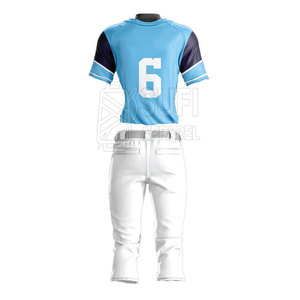 Uniforme de Béisbol Transpirable y Absorbente de Humedad, Fabricado en Fábrica con Material 100% Poliéster, con Diseño de Logotipo y Color Personalizados - Product Image 2