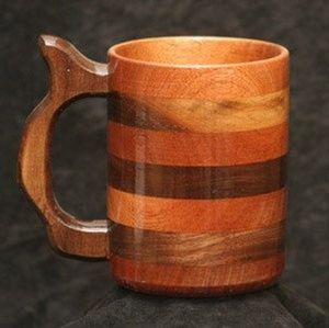 Rustic Viking <b>Beer</b> Shot Glass with Wood Lid Dishwasher Safe & Eco-Friendly - Product Image 2