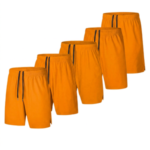 Shorts Bermuda pour Homme à Séchage Rapide, Couleur Unie, avec Cordon de Serrage, Taille Mi-Haute, en Maille, Décontractés, Disponibles en Gris, Bleu Marine, Vert, Bleu, Noir - Product Image 3