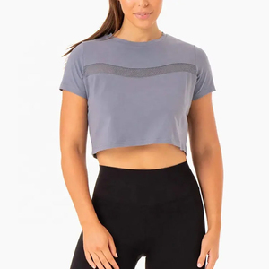 Camiseta de Mujer de Manga Corta, Tejido de Punto Transpirable, Cuello Redondo, Teñido con Hilo, Diseño Sostenible en el Interior - Product Image 6
