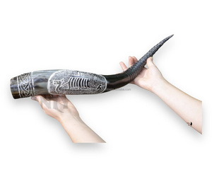 Unique Corporate Gift <b>Viking</b> <b>Horn</b> with Logo Engraving Medieval Themed Promotional Item - Product Image 1