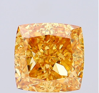 IGI-Zertifizierter 4,86 CT Cushion-Schliff Fancy Vivid Brownish Yellow Farbe VS2 Reinheit Labor-Gezüchteter Diamant CVD 638444363 ROYAL GEMS für