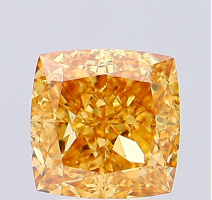 Diamant de laboratoire CVD certifié IGI 4,86 CT, taille coussin, couleur jaune brunâtre vif fantaisie, clarté VS2, 638444363 ROYAL GEMS pour - Product Image 4