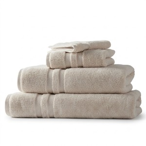 Juego de toallas de baño de lujo para hotel, 100% algodón peinado, 500GSM, borde dobby, toalla de rizo, proveedor al por mayor para spa y resort. - Product Image 5