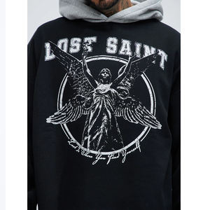 Sudadera con Capucha de Diseño Personalizado de Alta Calidad, 420 Gramos, Estilo Urbano con Diseño Geométrico de Telaraña, Sudadera con Capucha Spider 1:1 - Product Image 2