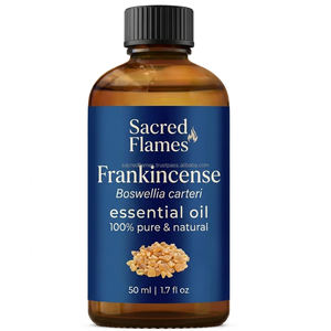 Huile Essentielle de Frankincense Pure Personnalisée Flammes Sacrées 100% Naturelle Boswellia Carteri Bouteille en Verre Ambré Vrac Usage Thérapeutique - Product Image 5