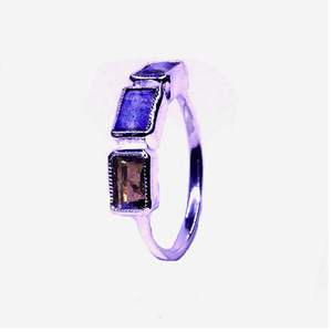 Wedding Wear <b>925</b> Sterling <b>Silver</b> Gold Plated Jewelry Amethyst Gemstone Women Wear Classic Couple <b>Ring</b> - Product Image 5