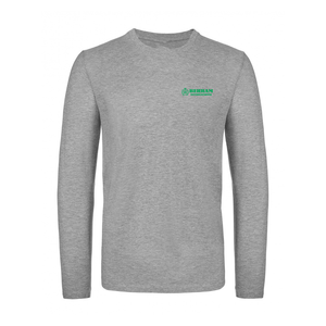 T-shirts à manches longues pour hommes personnalisés de haute qualité, 180 g/m², 100 % coton, col rond, écologiques, imprimés en sérigraphie, décontractés - Product Image 5