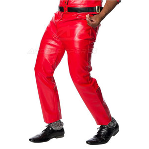 Pantalones de Cuero para Hombre, Elegantes, Corte Recto, Premium, Ligeros, Color Oscuro, Suaves, Cómodos, Duraderos, Diseño Casual y a la Moda - Product Image 2