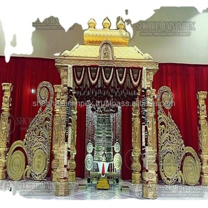 Grand South Indian <b>Wedding</b> Stage Setup & Decoration Durable Diya Fiber Reinforced Plastic - Product Image 1
