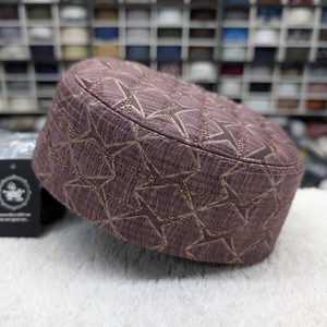 Casquette Kufi en coton 100% respirant à carreaux, unisexe, broderie à la main, décontractée, printemps-été, 54-56 cm, adultes - Product Image 3