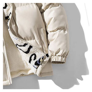 Chaqueta de Plumón Cortavientos Transpirable de Invierno para Hombre, con Logotipo Personalizado OEM, Cuello Alto, Cálida, Tallas Grandes, con Cierre - Product Image 4