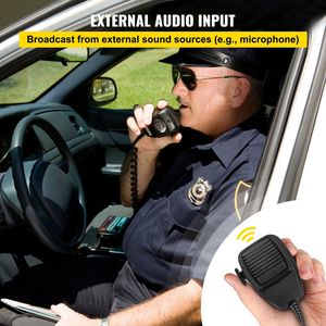 200W Kit di allarme del veicolo con 7 suono forte altoparlante PA sistema di emergenza sirena microfono per auto - Product Image 4
