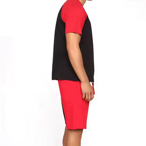 Men's White Short <b>Sleeve</b> O-Neck <b>T</b>-<b>Shirt</b> Shorts Set Loose Fit Sporty Breathable 100% Cotton Jersey Character Print Quick Dry - Product Image 5