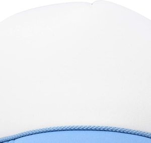 Casquette de sport en maille style camionneur avec broderie main, 5 panneaux, visière incurvée, sangle réglable, couleurs unies, petite tresse - Product Image 5