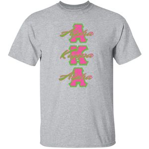T-shirt brodé pour femme, motif vertical coloré, noir, vert, gris, rouge, blanc, rose, col rond, manches courtes, décontracté - Product Image 1