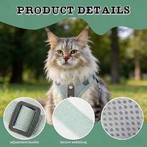 Harnais pour chat de haute qualité personnalisé OEM, style tactique, imperméable et harnais pour chien - Product Image 4