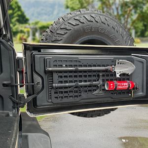 Pannello Tattico per Portellone Posteriore Jeep Wrangler 2007-2022 JK JKU, Supporto Portaoggetti, Organizzatore, Kit Attrezzi per Portellone - Product Image 6