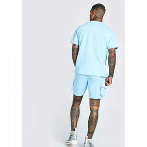 Ensemble de survêtement personnalisé en nylon et polyester, short et veste coupe-vent, deux pièces, pour homme, été - Product Image 6