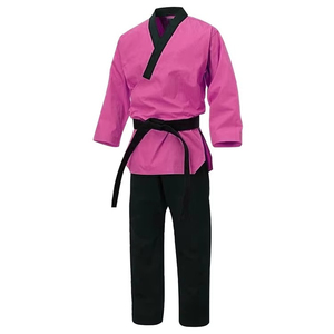<b>100</b>% Cotton Taekwondo Uniforms for Grading Breathable Stretch Lightweight Durable Shrink-Proof Traditional Martial Arts Wear - Product Image 1