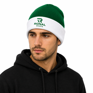 Gorro Deportivo de Invierno RONAL SPORTS, Lana/Algodón, Transpirable e Impermeable, Diseño a Rayas, 48-50cm, Casual, Cálido, para Adultos - Product Image 3