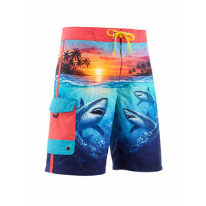 Shorts de bain pour hommes avec drapeau américain personnalisé, séchage rapide, 5 poches, pour la plage, le surf, la natation et la pêche - Product Image 3