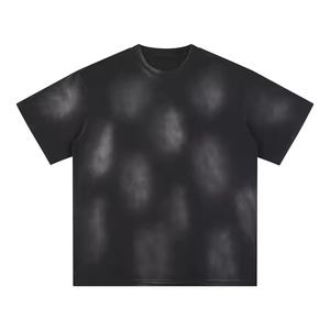 Camiseta de algodón de manga corta con cuello redondo para hombre, corte regular, estilo casual, color liso, tejido de punto. - Product Image 1