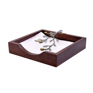 Porte-serviettes plat de forme carrée de luxe Porte-serviettes design luxueux Décoration de table d'hôtel et de restaurant - Product Image 6