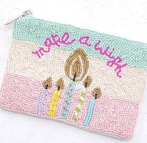 Nouvelle conception, porte-monnaie brodé à la main avec perles de verre, pour usage quotidien, voyages, cadeaux, fêtes, accessoire de mode artistique - Product Image 5