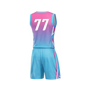 Maillots de basketball personnalisés par sublimation, grandes tailles, en maille légère, coupe professionnelle, respirants, anti-bactériens, séchage rapide, pour adultes - Product Image 3