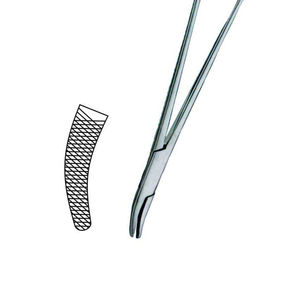 Pinzas de sujeción Heaney de 24-25 cm, instrumentos manuales de microcirugía, con inserto de carburo de tungsteno TC, de acero inoxidable quirúrgico - Product Image 5