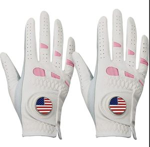 Guantes de Golf Personalizados con Iniciales, Transpirables, de Cuero Cabretta, Anti-UV, con Aberturas para los Dedos, para Mano Izquierda, Unisex, Deportivos, de Alta Gama - Product Image 2