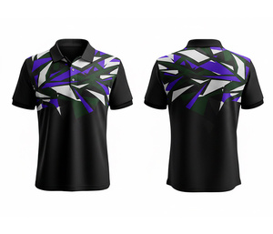 เสื้อโปโลแบบซับลิเมชั่นสีสันสดใสสั่งทำได้ตามต้องการ ผู้ผลิตขายส่ง ตะเข็บทนทาน สำหรับผู้ชาย ผู้หญิง และเยาวชน แห้งเร็ว ระบายอากาศได้ดี - Product Image 2