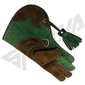 Gants de Falconerie en Cuir Double Couche Écologiques de Haute Qualité avec Logo Personnalisé pour la Sécurité en Plein Air en Hiver - Product Image 3