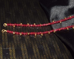 Chaîne de cheville réglable en or 18 carats plaqué or avec pendentif citrine, style minimaliste de luxe, pour unisexe, à porter au quotidien - Product Image 6
