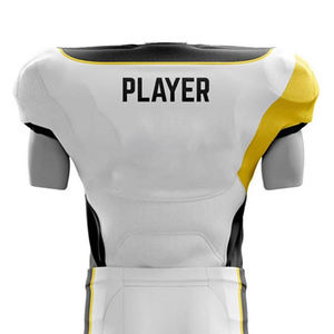 Uniforme de football américain, tissu léger et respirant, respectueux de l'environnement, design personnalisable, logo pour les matchs réguliers, uniforme de football - Product Image 5