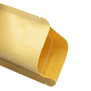 ถุงกระดาษคราฟท์มีหน้าต่างใส ขนาด 3.5" x 5.5" แบบตั้งได้พร้อมซิปล็อค สำหรับบรรจุภัณฑ์อาหาร - Product Image 5