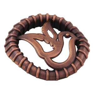 Solid Brass Circular Flying Bird <b>Knob</b> Handle Antique <b>Copper</b> Antique Brass Cabinet Hardware - Product Image 3
