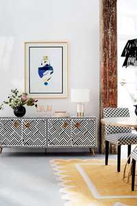 Meuble console de luxe moderne en os incrusté d'Inde, vente en gros, commode en nacre pour usage scolaire ou résidentiel - Product Image 3