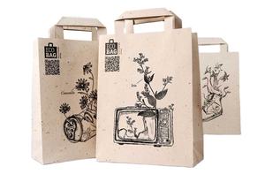 Sacs cadeaux en papier kraft personnalisés en gros, blancs et propres, pour des achats et des cadeaux élégants - Product Image 4