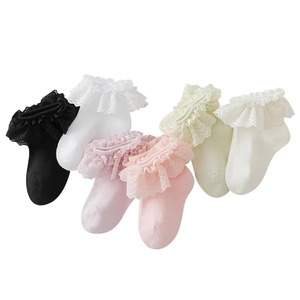 Lovely Girl Boy Casual Crew Breathable Spring Knitted Double Needle Colorful Custom Cotton <b>Socks</b> for <b>Kids</b> - Product Image 3