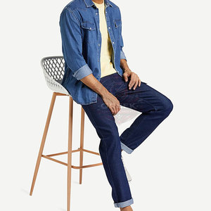 กางเกงยีนส์ลำลองผู้ชายแบบสั่งตัด ดีไซน์ระบายอากาศ เป็นมิตรกับสิ่งแวดล้อม สีพื้น ซักเบา ใส่ได้ทั้งฤดูร้อนและฤดูใบไม้ผลิ ผ้าฝ้าย 100% ขายดี - Product Image 3