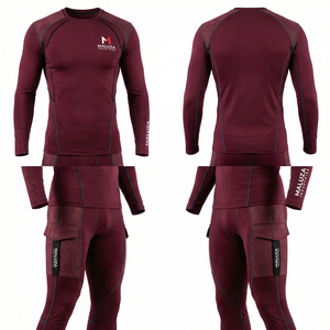 Ropa Deportiva Unisex, Conjunto Deportivo de Compresión para Gimnasio, Running y Fitness, Marca Maluza, Secado Rápido, Ligero, Transpirable, Antiarrugas - Product Image 6