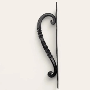 Poignée de Porte en Fer Forgé à la Main Modèle KHP-DECO-SP ; Résistante à la Rouille, Installation Facile, Style Traditionnel, Surface Embossée ; Porte - Product Image 4
