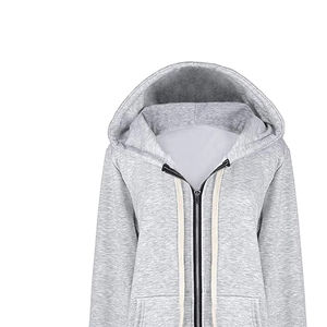 Sweat-shirts et hoodies longs tricotés modestes pour femmes musulmanes, vêtements de sport islamiques à la mode avec logo personnalisé - Product Image 3
