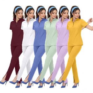 Uniformes Médicos de Alta Calidad para Enfermeras, Conjuntos de Uniformes para Farmacias, Hospitales, Doctores y Enfermeras, Elásticos - Product Image 1