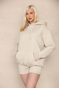<b>Women</b> Oversized Pullover Hoodie Sweatshirt Casual Loose Fit <b>Fleece</b> Hooded <b>Top</b> with Kangaroo Pocket Long Sleeve Loungewear Outfit - Product Image 5
