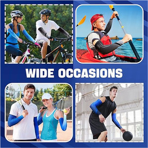 Wholesale Custom Arm Sleeves UV Sun Protection Compression Sports Arm Sleeves Breathable Lightweight Tattoo Cover Sleeves - Product Image 5