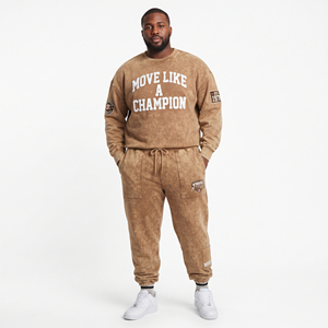 Ensemble de survêtement personnalisé imprimé en relief, fabricant en gros, 100% coton molletonné, sweat-shirt et pantalon de jogging, ensemble de jogging - Product Image 6